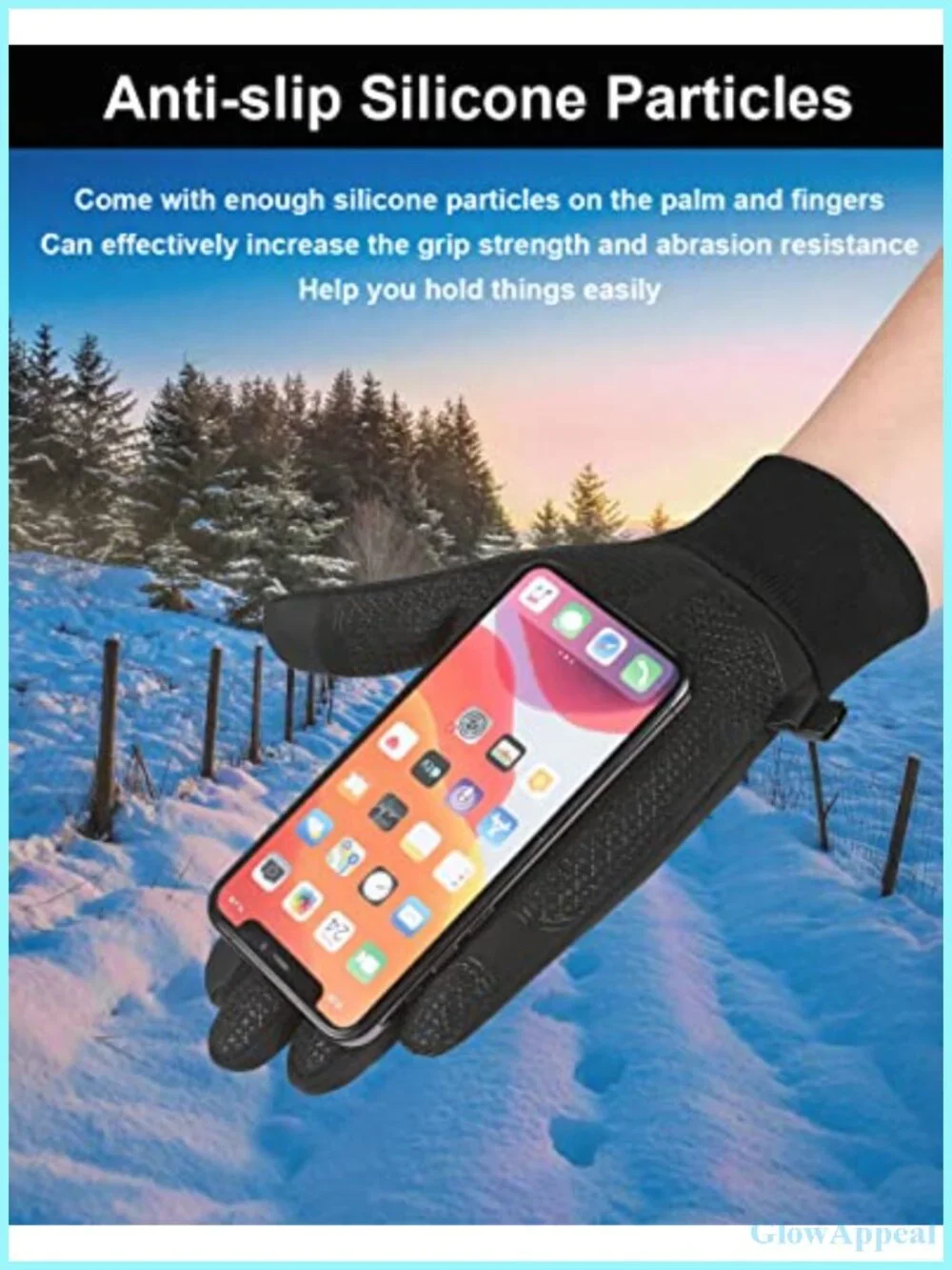 Touch Screen Gloves Winter Warm Waterproof anti-slip